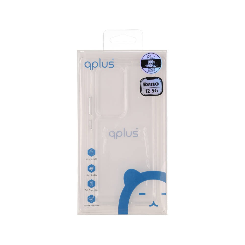 เคส QPLUS OPPO Reno 12 5G Hybrid Case Transparent