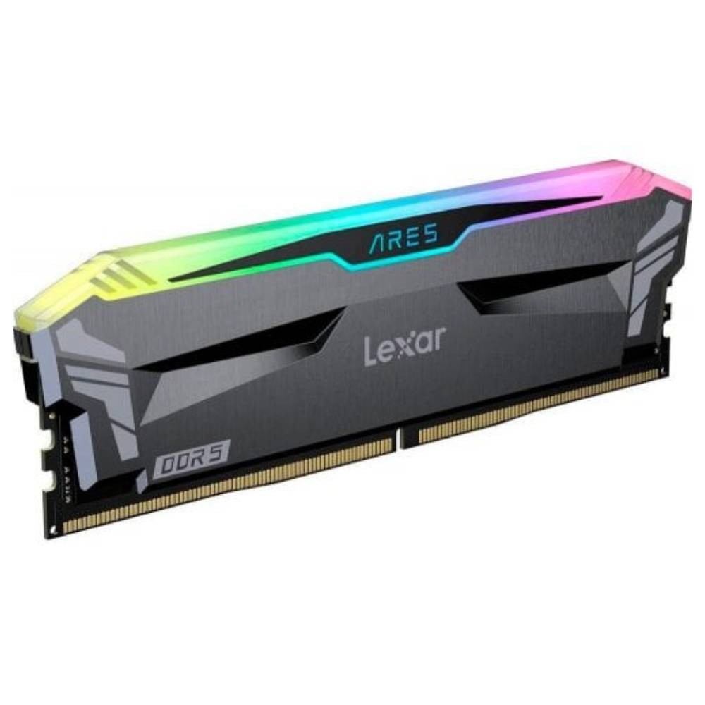 แรมพีซี LEXAR DDR5 Ares 32GB/6000MHz.CL30 (2x16GB) RGB Black (LD5BU016G-R6000GDLA)