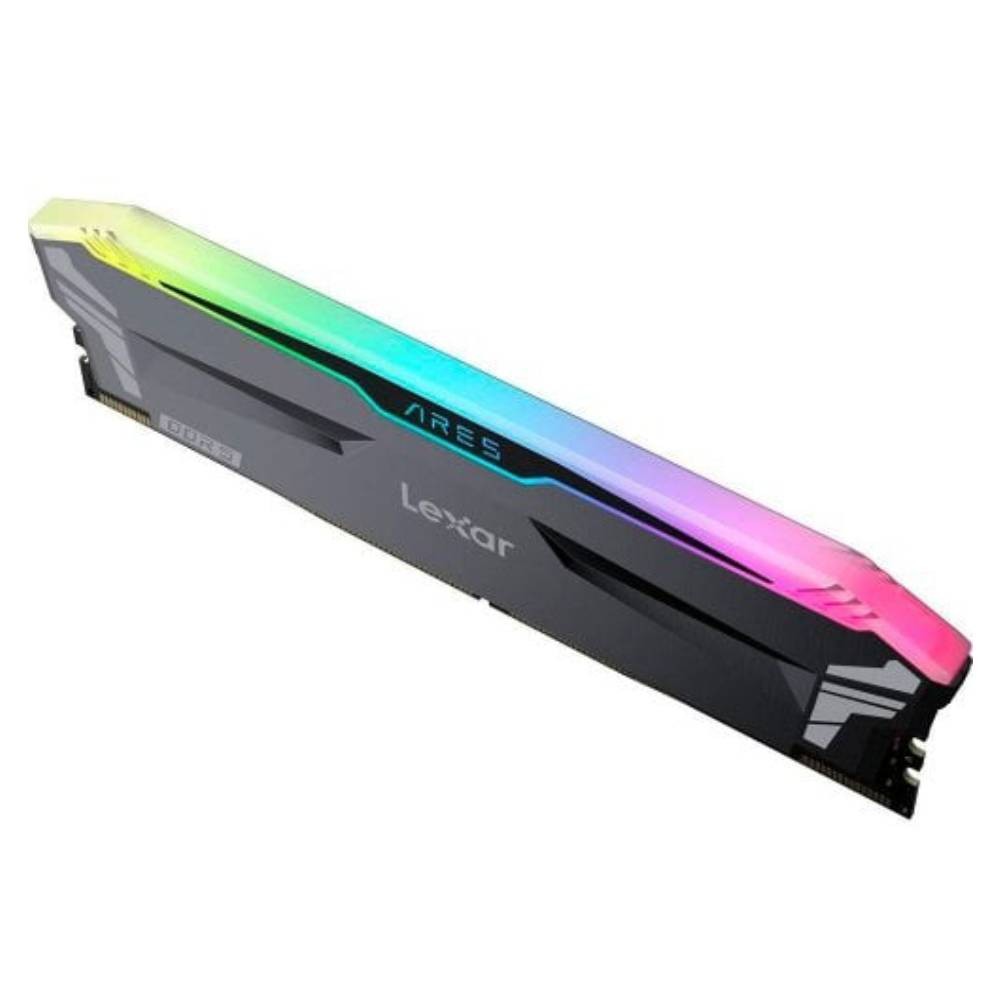 แรมพีซี LEXAR DDR5 Ares 32GB/6000MHz.CL30 (2x16GB) RGB Black (LD5BU016G-R6000GDLA)