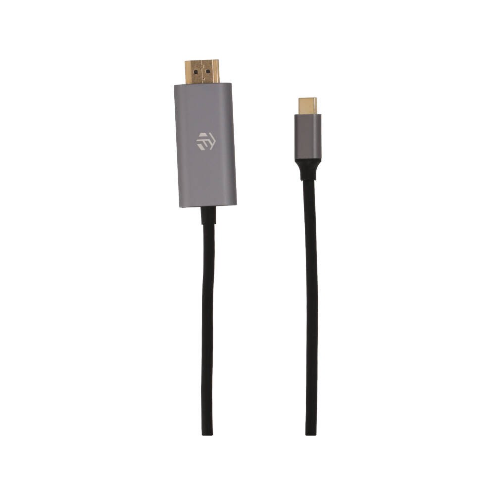 สายชาร์จ TECHPRO USB-C to HDMI Cable Converter 1.8 M. Silver Grey