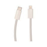 สายชาร์จ TITANV USB-C to Lightning MagCord Cable 27W Super Fast Charge 1M. Knitting White (TI-C08)