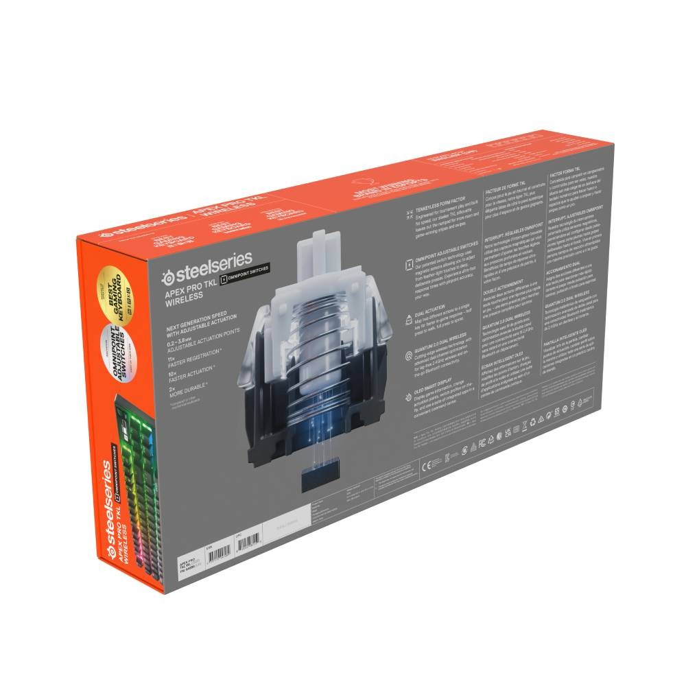 คีย์บอร์ดเกมมิ่ง SteelSeries Apex Pro TKL Omnipoint Wireless Keyboard US