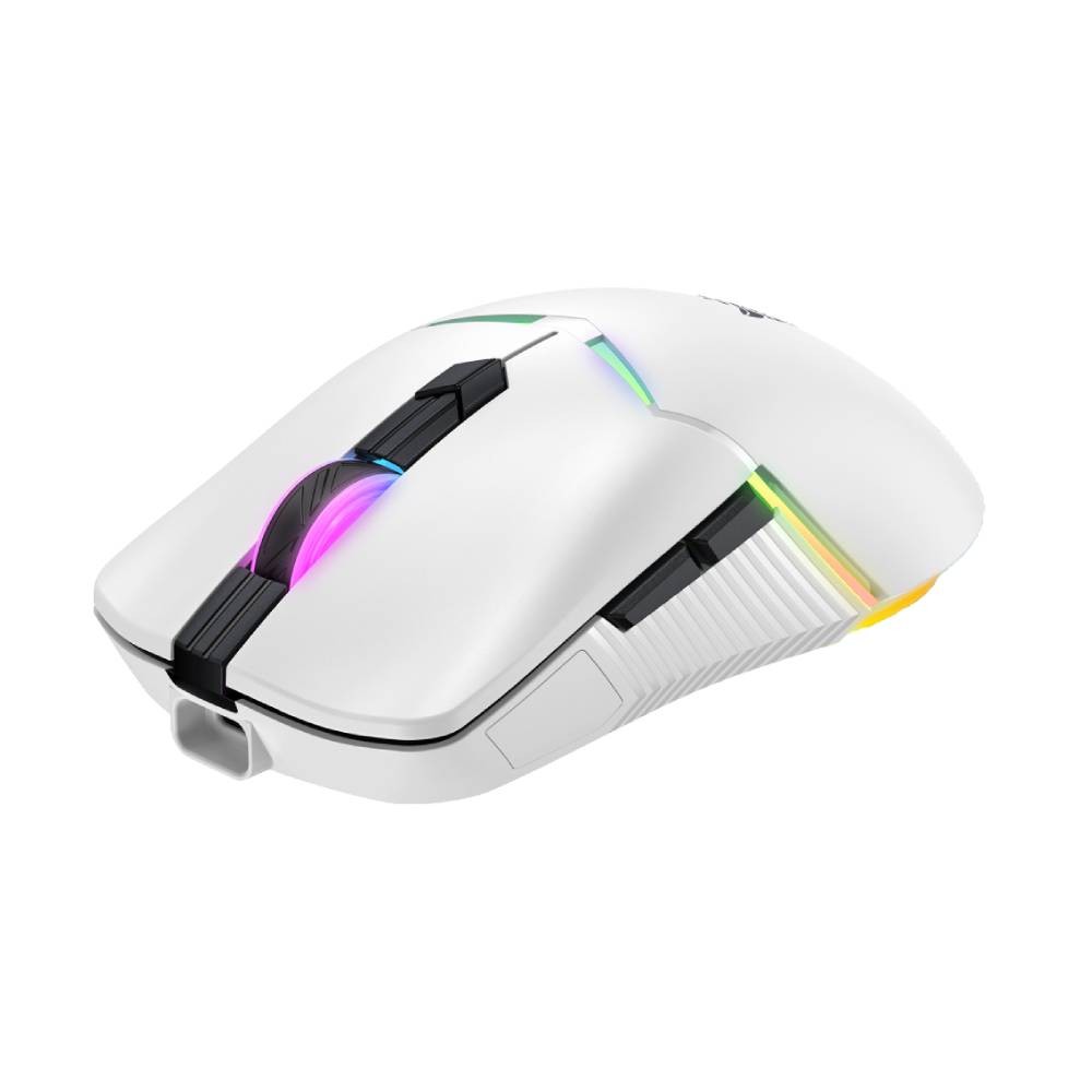 เมาส์เกมมิ่ง Onikuma Kitsu Tri-Mode Wireless White