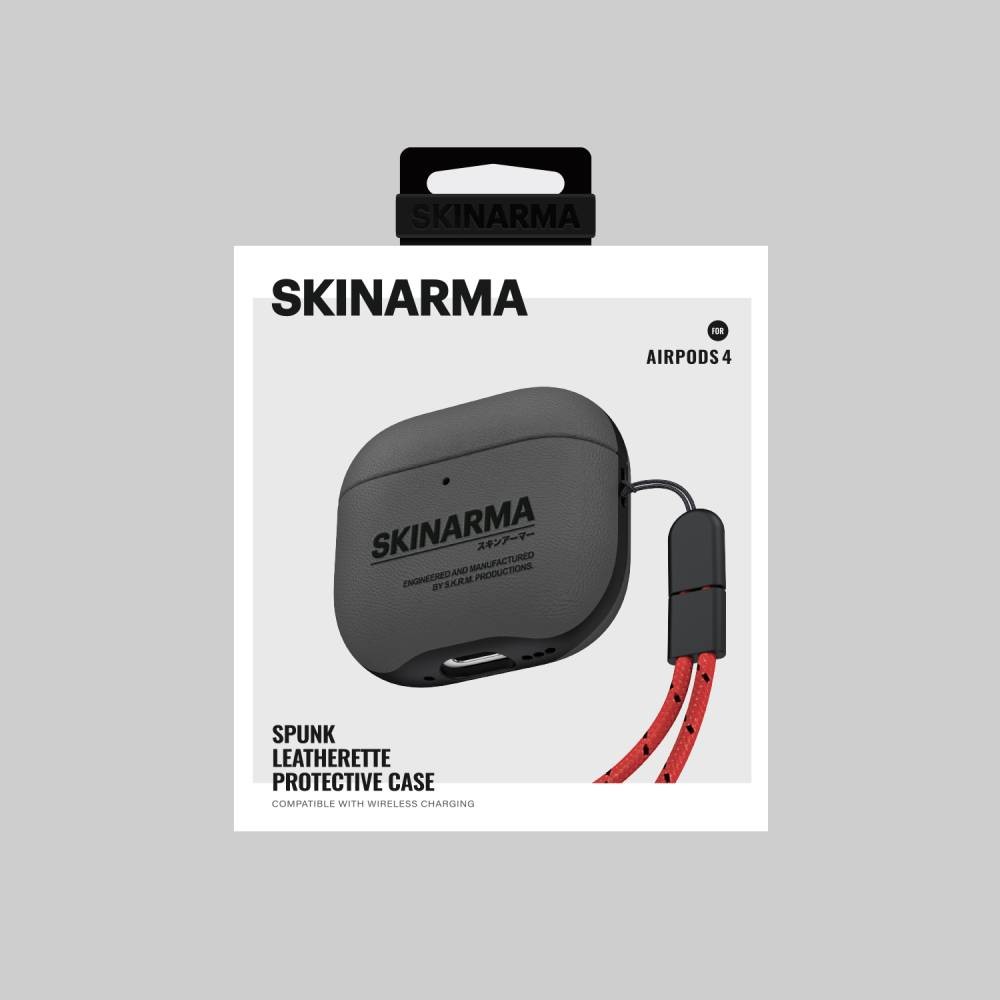 เคส Skinarma AirPods 4 SPUNK Pewter Green
