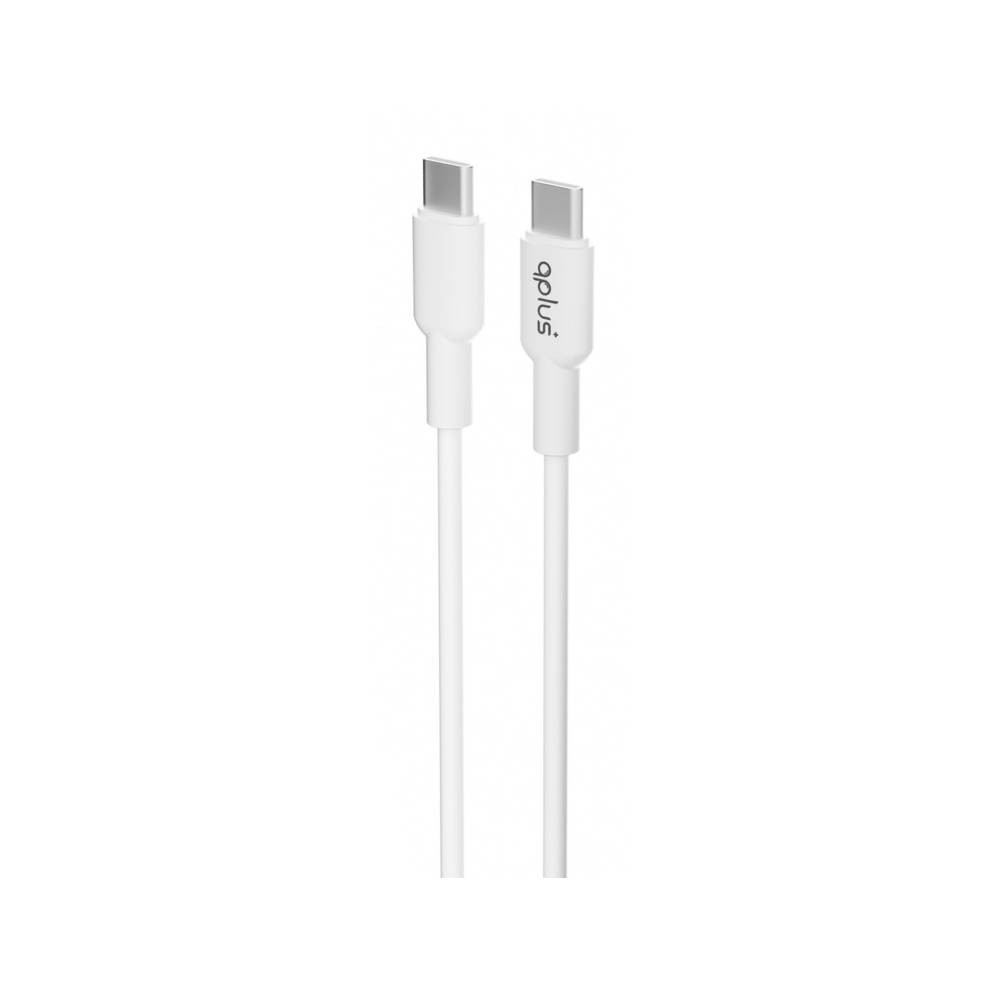 อะแดปเตอร์พร้อมสายชาร์จ QPLUS Wall USB Charger 1 USB-C (PD20W) + USB-C to USB-C Cable 1M. White (AP21) (TISI)