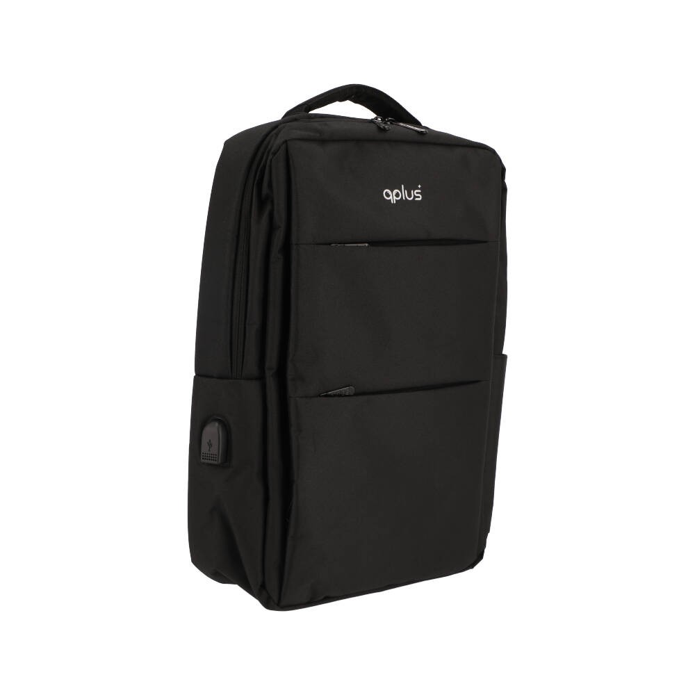 กระเป๋าโน๊ตบุ๊ค QPLUS Backpack for Laptop 15 Basic Black