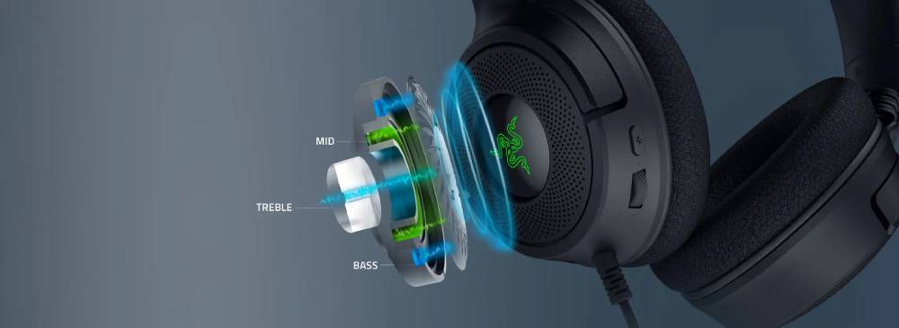 หูฟังเกมมิ่ง Razer รุ่น Kraken V4 X Gaming Headset สีดำ