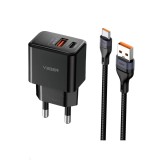 อะแดปเตอร์ VEGER Wall Charger 1 USB-A / 1 USB-C 20W พร้อมสายชาร์จ USB-A to USB-C 1 เมตร