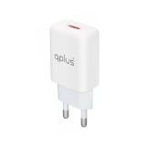 อะแดปเตอร์พร้อมสายชาร์จ QPLUS Wall USB Charger 1 USB-A (2.4A/12W) + Micro Cable 1M. White (AU-50) (TISI)