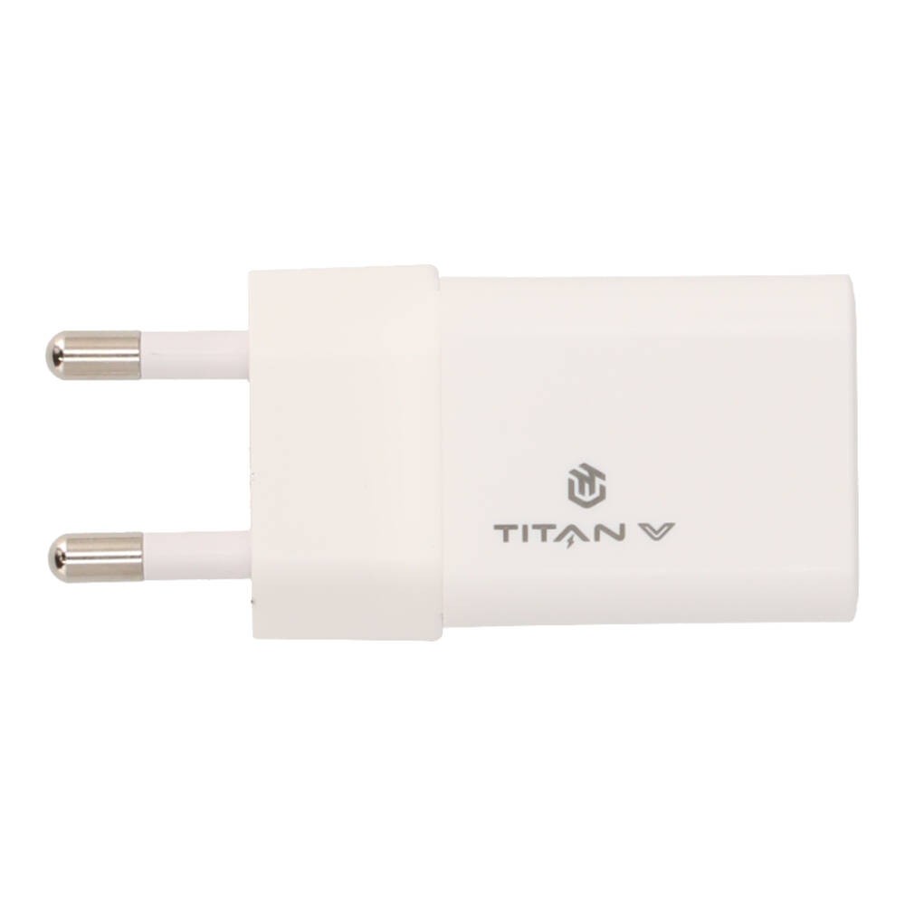 อะแดปเตอร์ TITANV Wall USB Charger 1 USB-C (PD/PPS33W) GaN White (TI-WC03) (TISI)