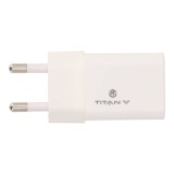 อะแดปเตอร์ TITANV Wall USB Charger 1 USB-C (PD/PPS33W) GaN White (TI-WC03) (TISI)