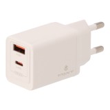 อะแดปเตอร์ TITANV Wall USB Charger 1 USB-A / 1 USB-C (PD33W) GaN White (TI-WC04) (TISI)