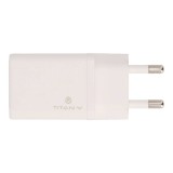 อะแดปเตอร์ TITANV Wall USB Charger 1 USB-A / 1 USB-C (PD33W) GaN White (TI-WC04) (TISI)