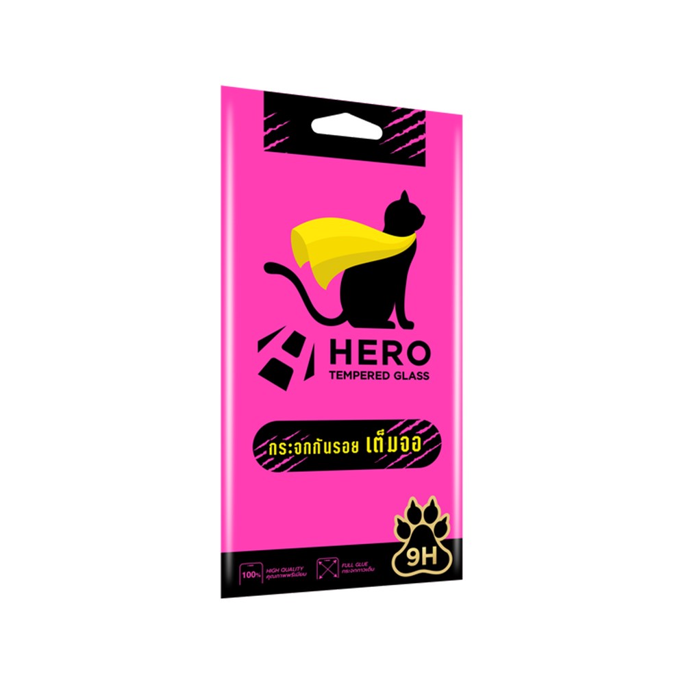 ฟิล์มกันรอย Hero Cat Realme C75 Tempered Glass Full Frame Black