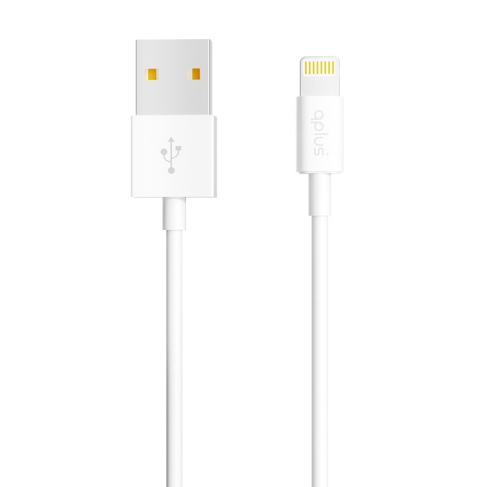 สายชาร์จ QPLUS USB-A to Lightning Cable 1M. White (L1)
