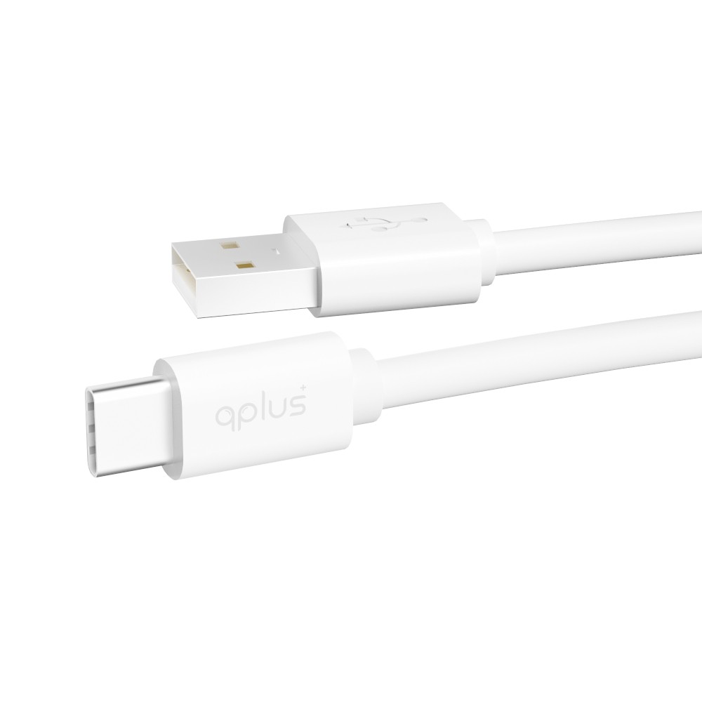 สายชาร์จ QPLUS USB-A to USB-C Cable 60W 1M. White (T1)