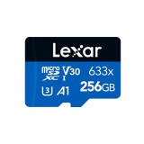 เมมโมรี่การ์ด Lexar MicroSDHC 256GB High Performance BL 633x Global