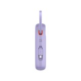 พาวเวอร์แบงค์ Baseus 10,000 mAh Qpow2 Dual-Cable Digital Display 22.5W Nebula Purple