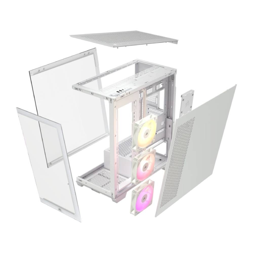 เคสคอมพิวเตอร์ Corsair 3500X Mid-Tower PC ARGB White (CC-9011279-WW)
