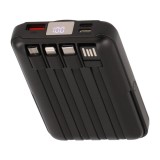 พาวเวอร์แบงค์ TECHPRO 10000 mAh 4-in-1 LED Indicator Magnetic Charger (GC1009) Black