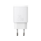 อะแดปเตอร์ Baseus Wall Charger 1 USB-A / 1 USB-C 20W White (TISI)