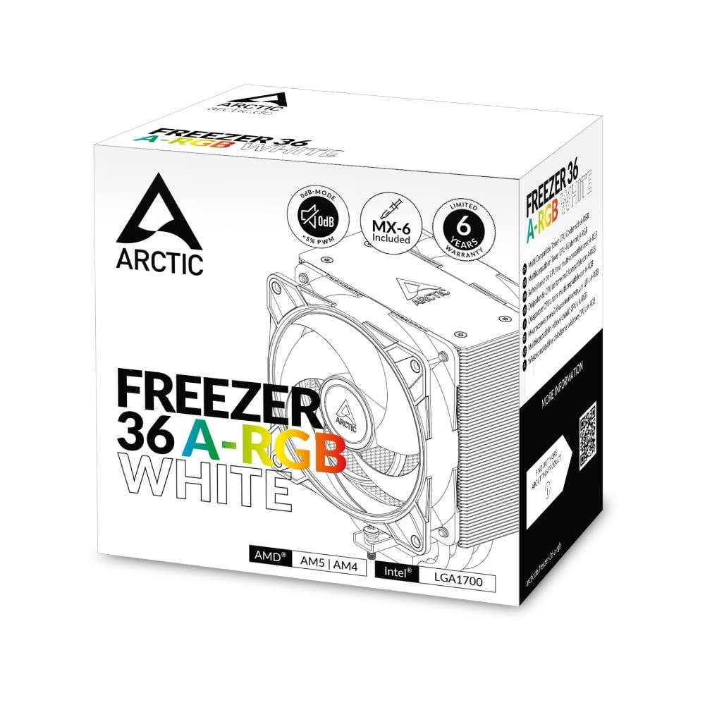 พัดลมซีพียู ARCTIC Freezer 36 A-RGB (White) CPU Air Cooler