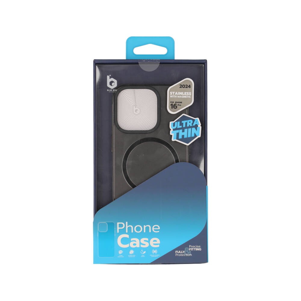 เคส Blue Box iPhone 16 Pro Stainless Magsafe Black