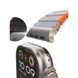 Mutural สาย Apple Watch Strap Series 6,7,8,9 (38/40/41mm) XuanSe Gray Orange