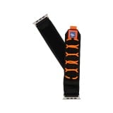 Blue Box สาย Apple Watch Strap Series 6,7,8,9,10,11,SE1,SE2,Ultra (44/45/46/49mm) Woven Laces Black/Orange