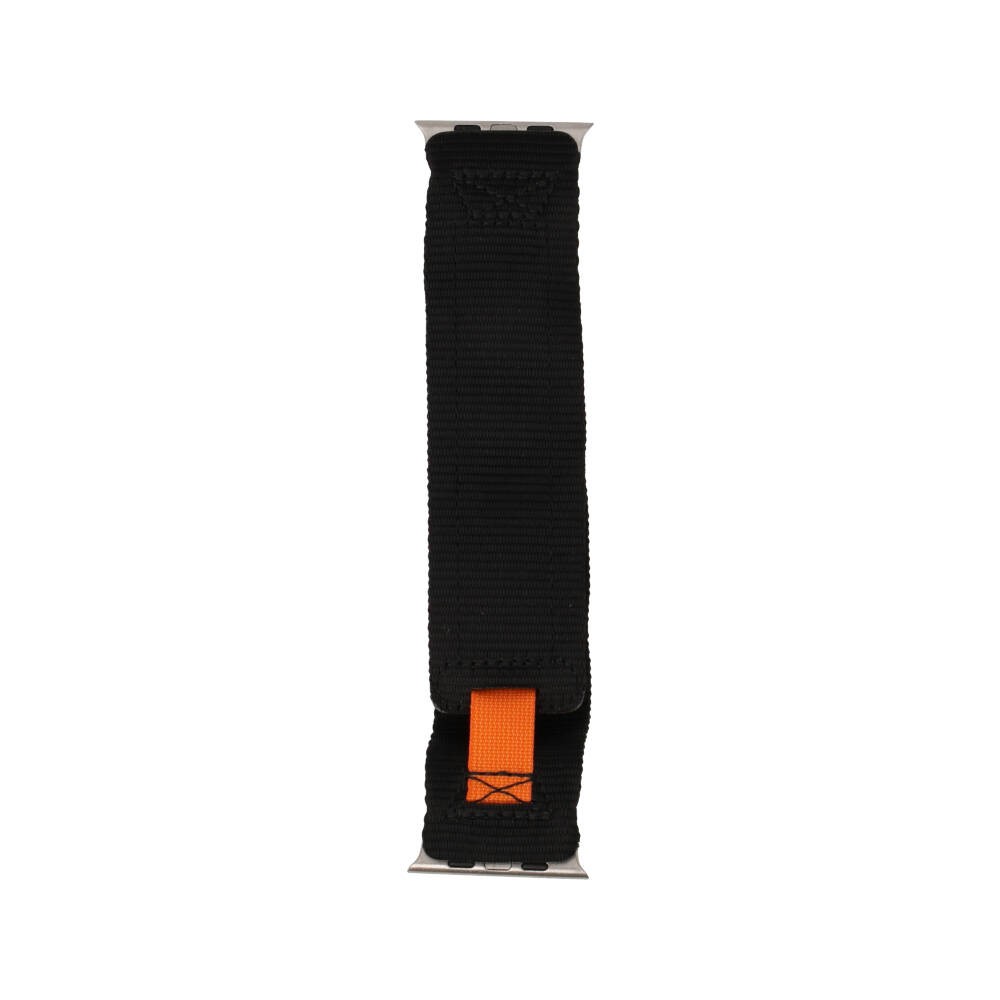 Blue Box สาย Apple Watch Strap Series 6,7,8,9,10,11,SE1,SE2,Ultra (44/45/46/49mm) Woven Laces Black/Orange