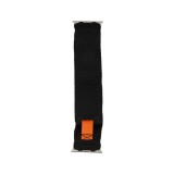 Blue Box สาย Apple Watch Strap Series 6,7,8,9,10,11,SE1,SE2,Ultra (44/45/46/49mm) Woven Laces Black/Orange