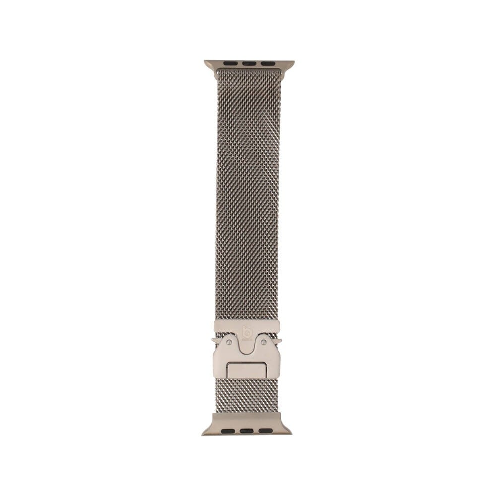Blue Box สาย Apple Watch Strap Series 6,7,8,9,10,11,SE1,SE2,Ultra (44/45/46/49mm) New Metal Tile Silver