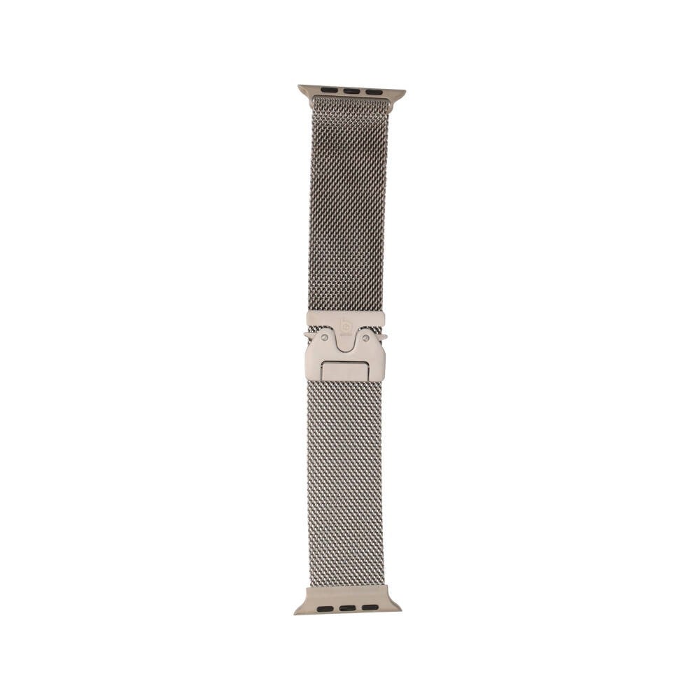 Blue Box สาย Apple Watch Strap Series 6,7,8,9,10,11,SE1,SE2,Ultra (44/45/46/49mm) New Metal Tile Silver