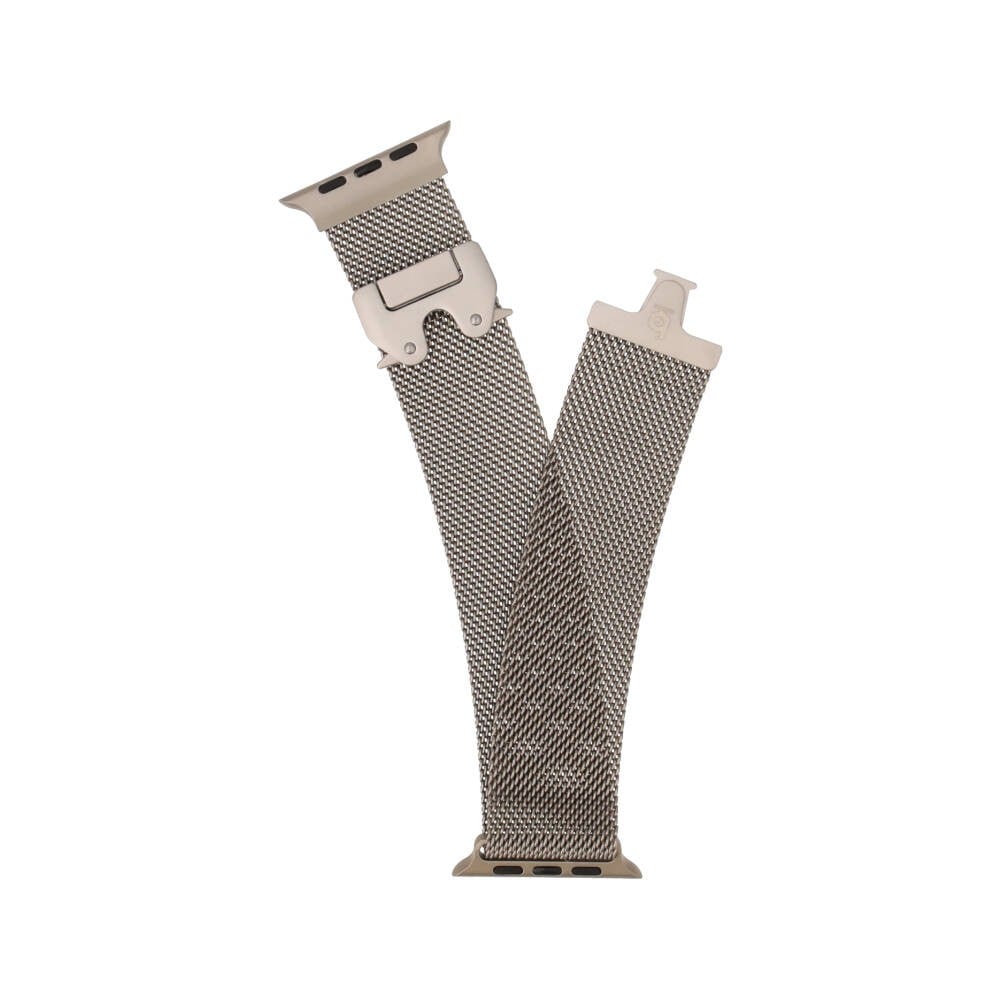 Blue Box สาย Apple Watch Strap Series 6,7,8,9,10,11,SE1,SE2,Ultra (44/45/46/49mm) New Metal Tile Silver