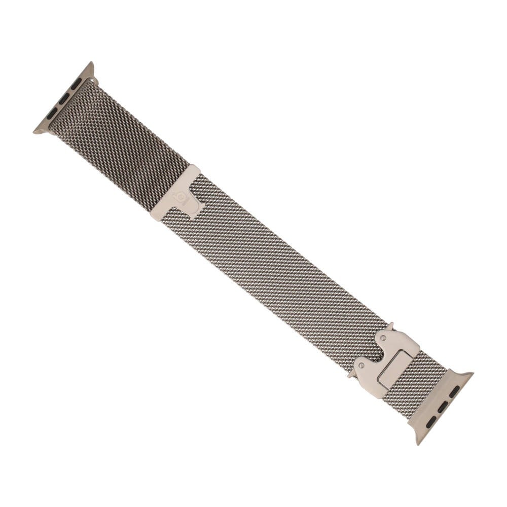 Blue Box สาย Apple Watch Strap Series 6,7,8,9,10,11,SE1,SE2,Ultra (44/45/46/49mm) New Metal Tile Silver