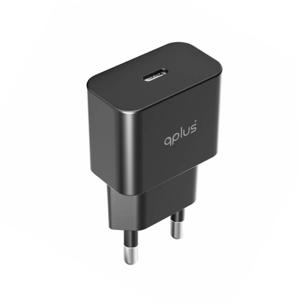 อะแดปเตอร์ QPLUS Wall USB Charger 1 USB-C (PD25W/PPS) Black (APP26) (TISI)