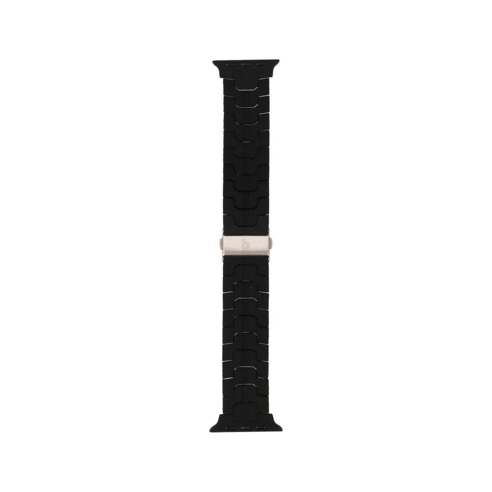Blue Box สาย Apple Watch Strap Series 6,7,8,9,10,11,SE1,SE2 (39/40/41/42mm) mm Webbing Rubber Black