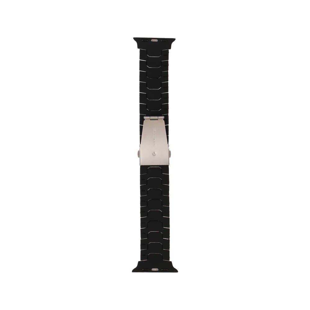 Blue Box สาย Apple Watch Strap Series 6,7,8,9,10,11,SE1,SE2 (39/40/41/42mm) mm Webbing Rubber Black