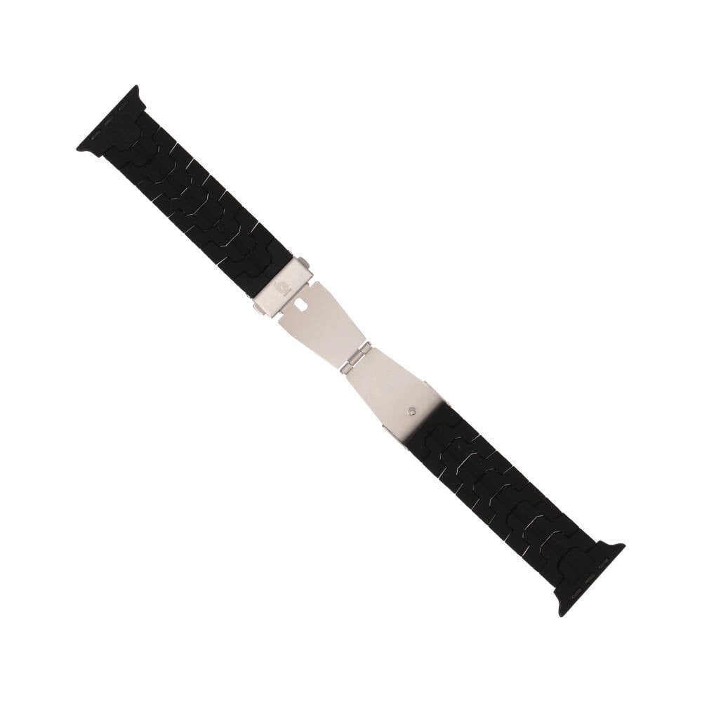 Blue Box สาย Apple Watch Strap Series 6,7,8,9,10,11,SE1,SE2 (39/40/41/42mm) mm Webbing Rubber Black