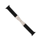 Blue Box สาย Apple Watch Strap Series 6,7,8,9,10,11,SE1,SE2,Ultra (44/45/46/49mm) Webbing Rubber Black