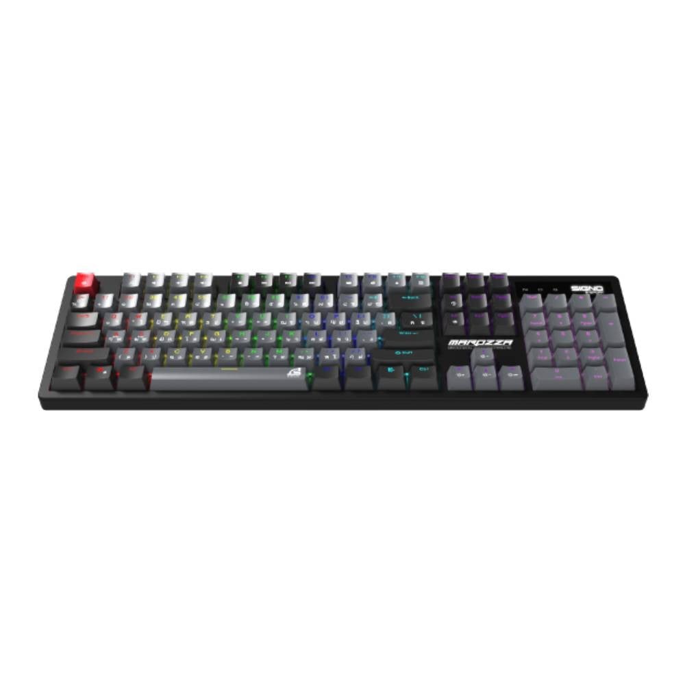 คีย์บอร์ดเกมมิ่ง SIGNO E-Sport Mechanical MAROZZA KB-722BG - Blue Switch