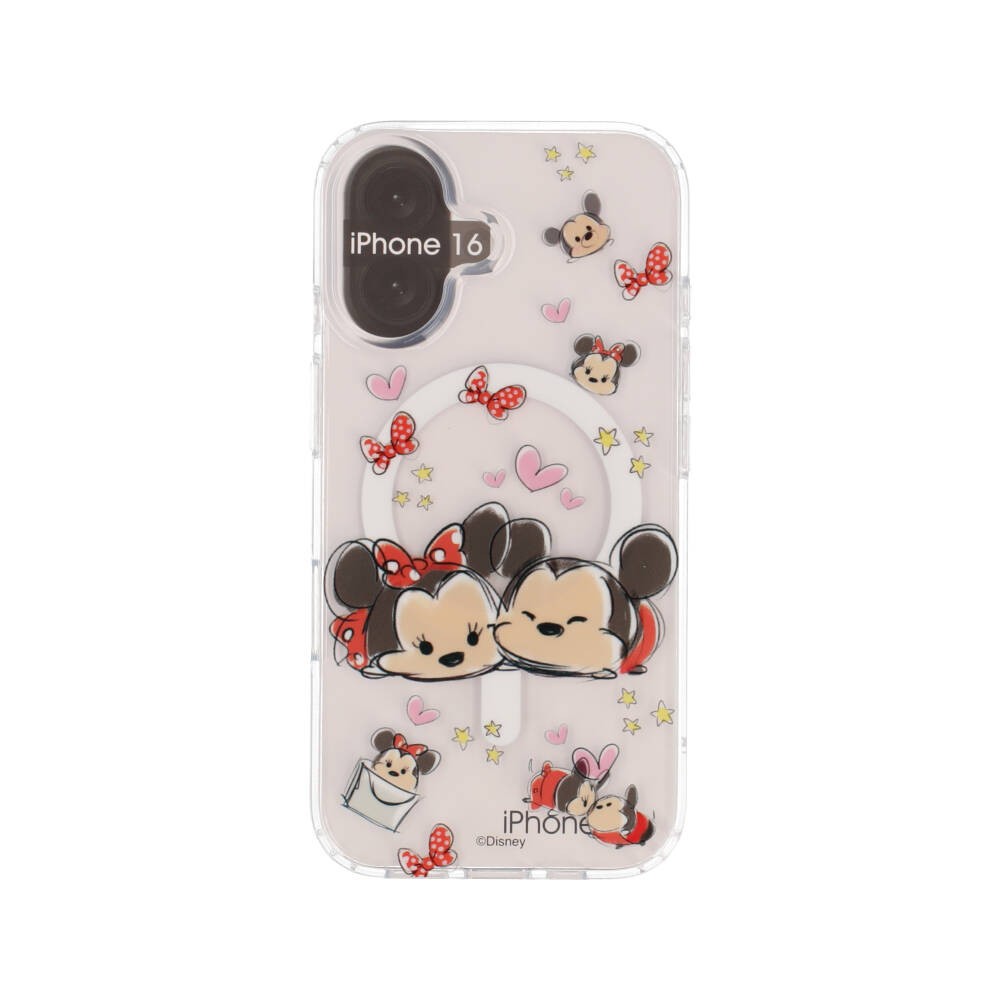 Blue Box x Mickey & Friend เคส iPhone 16 Tsum Tsum Mickey&Minnie in love with Magnetic