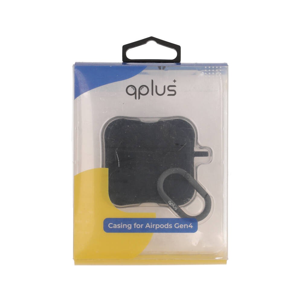 เคส QPLUS AirPods Gen 4 Liquid Silicone Black