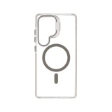 เคส QPLUS Samsung S25 Ultra Magnetic Transparent Gray with Camera Stand