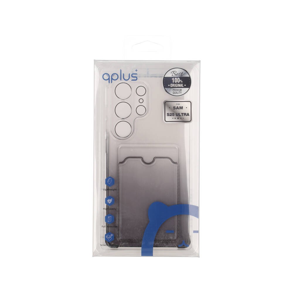 เคส QPLUS Samsung S25 Ultra Card Holder Gradient Black