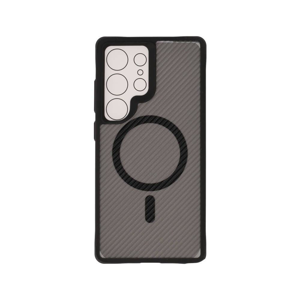 เคส QPLUS Samsung S25 Ultra Magnetic Carbon Clear