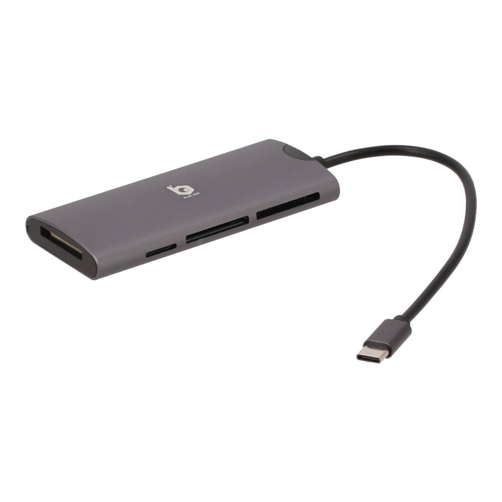 Blue Box 6-in-1 Type-C Card Reader Silver Gray