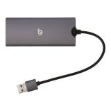 Blue Box 6-in-1 USB-A Card Reader Silver Grey