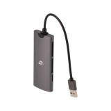 Blue Box 6-in-1 USB-A Card Reader Silver Grey