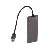 Blue Box 6-in-1 USB-A Card Reader Silver Grey